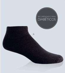 CALCETIN ANDROS PARA DIABETICO NEGRO  S515